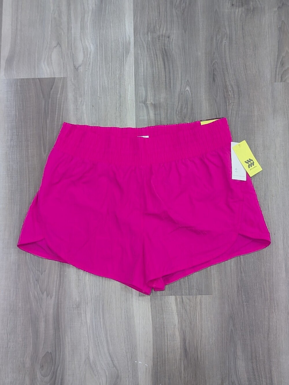 All in Motion | High Rise Crinkle Short In Pink - Picture 9 of 16